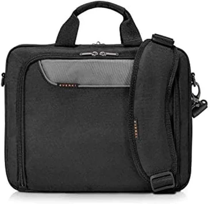 Everki Laptop Briefcase - Travel & Eco-Friendly Computer Bag, 16 Inch Laptop Briefcases for Men & Women, Professional Messenger Lap Top Shoulder Bag, Ideal for Work Carrying Case for Lap Top, Black