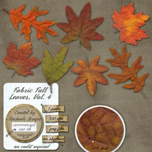 Fabric Fall Leaves, Volume 04