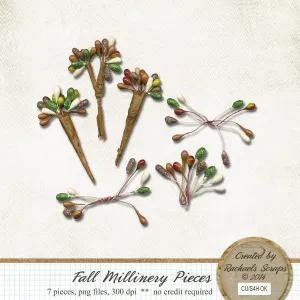 Fall Millinery Pieces, Volume 01