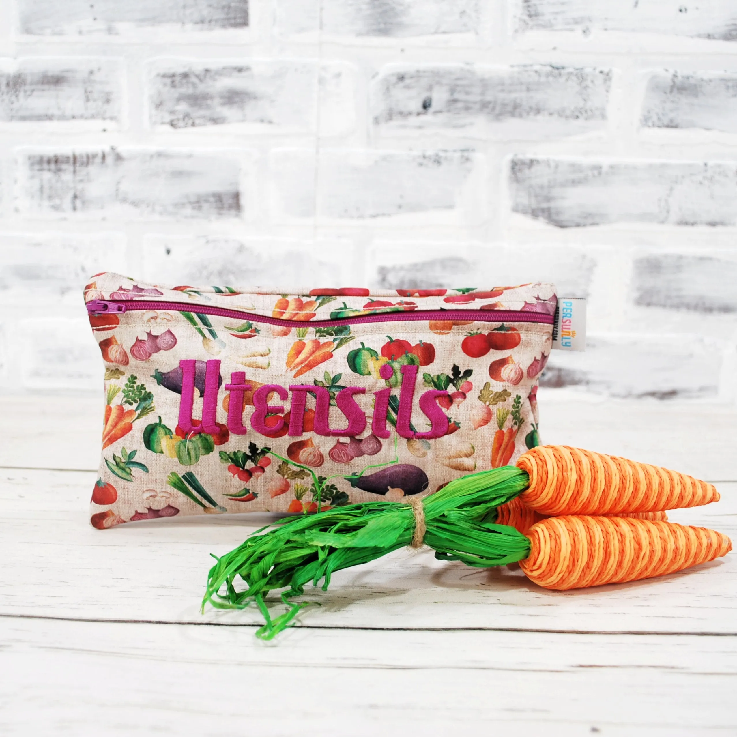 Farmhouse Vegetables Food Safe Personalized Reusable Bag