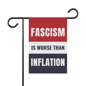 Fascism Is Worse Than Inflation Flag | Anti-Trump Protest Flag | Pro-Democracy Flag