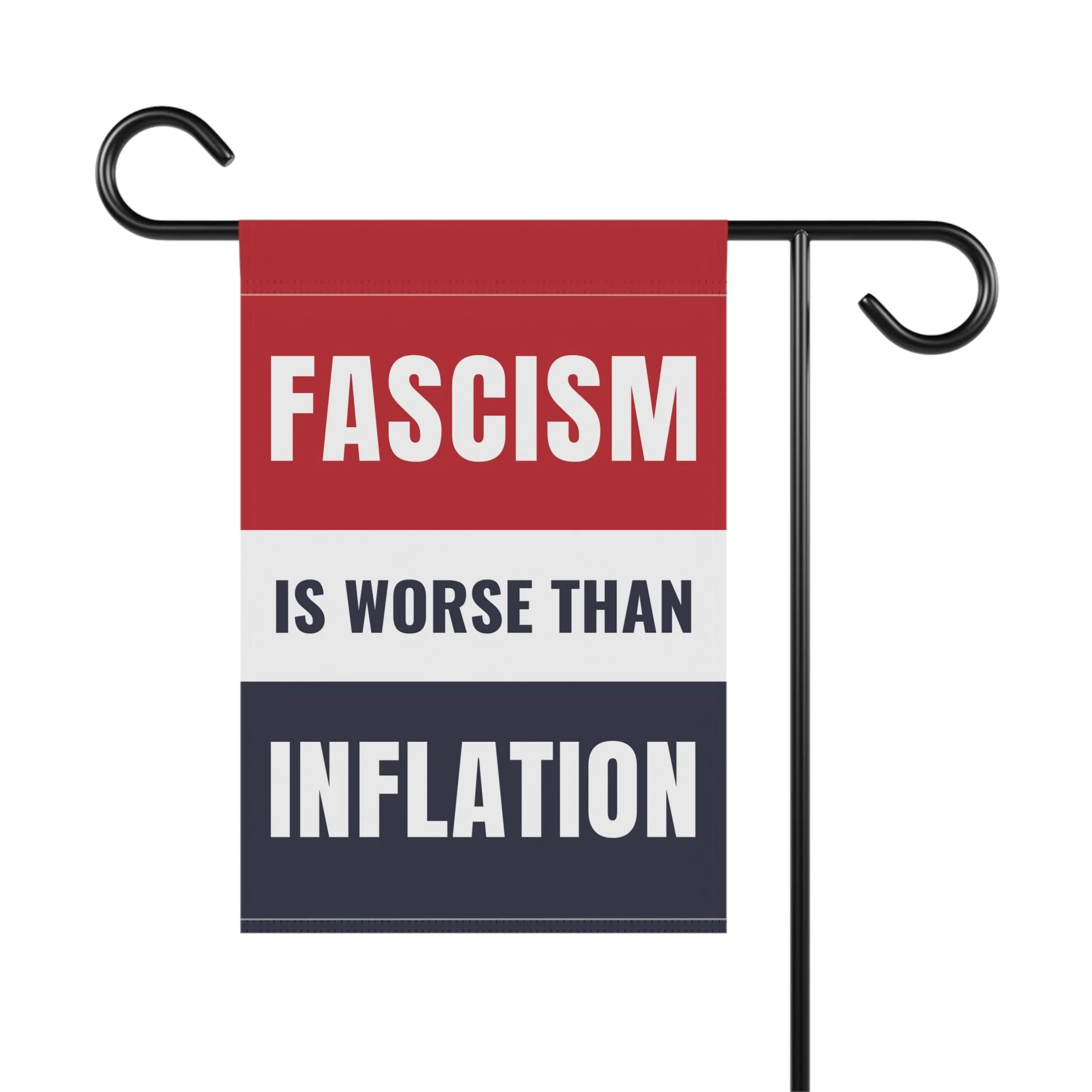 Fascism Is Worse Than Inflation Flag | Anti-Trump Protest Flag | Pro-Democracy Flag