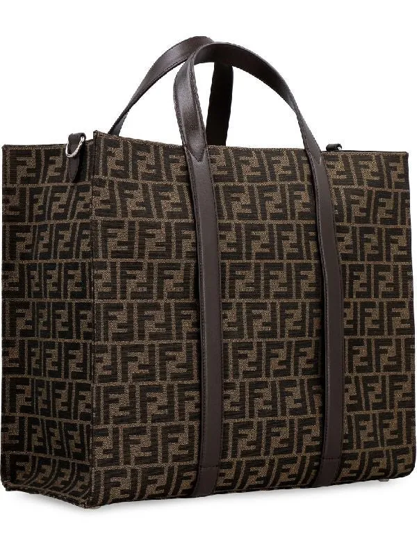 FF Jacquard Fabric Tote Bag