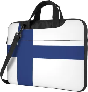 Finnish flag Portable Laptop Bags â€“ Briefcases and Messenger Bags for Business, Teachers, Office, College, Travel