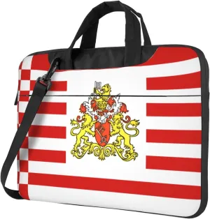 Flag of the Senate of Bremen Portable Laptop Bags â€“ Briefcases and Messenger Bags for Business, Teachers, Office, College, Travel