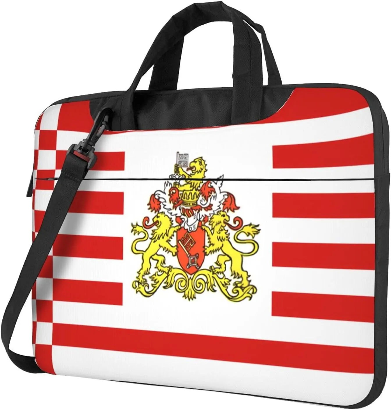 Flag of the Senate of Bremen Portable Laptop Bags â€“ Briefcases and Messenger Bags for Business, Teachers, Office, College, Travel