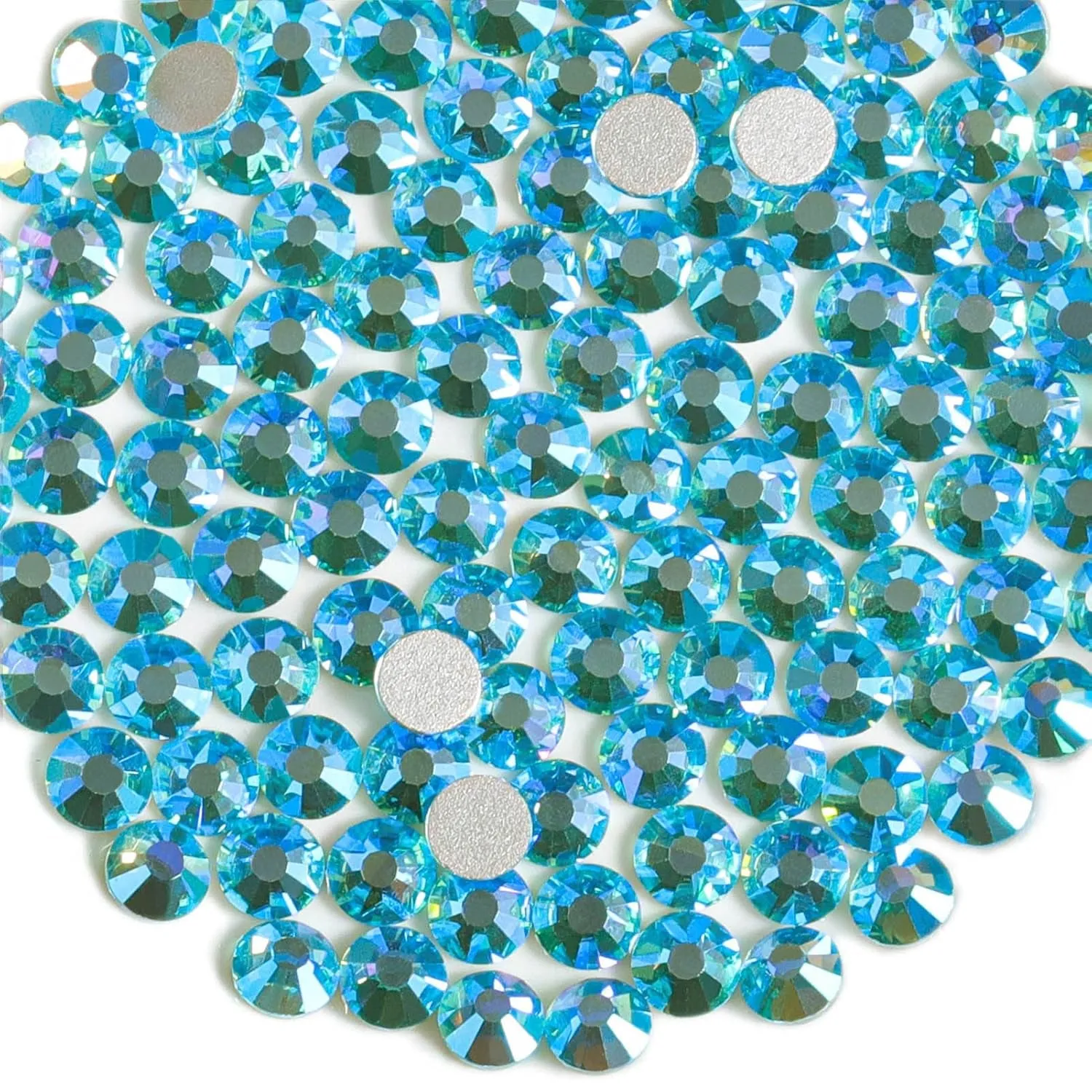 Flat Back Crystal Rhinestones round Gems for Nail Art and Craft Glue Fix, Crystalab (4.6-4.8Mm) Ss20/1440Pcs