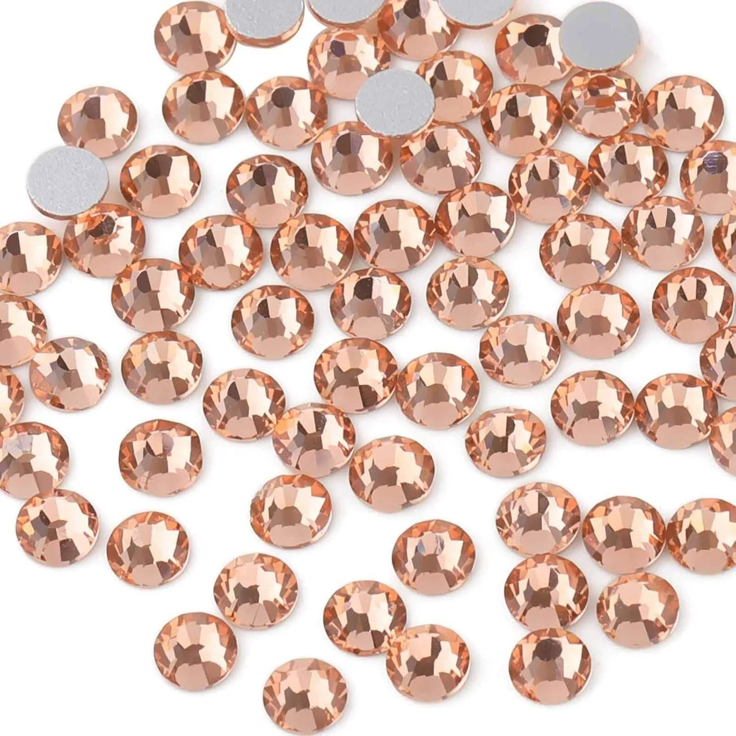Flat Back Crystal Rhinestones round Gems for Nail Art and Craft Glue Fix, Crystalab (4.6-4.8Mm) Ss20/1440Pcs