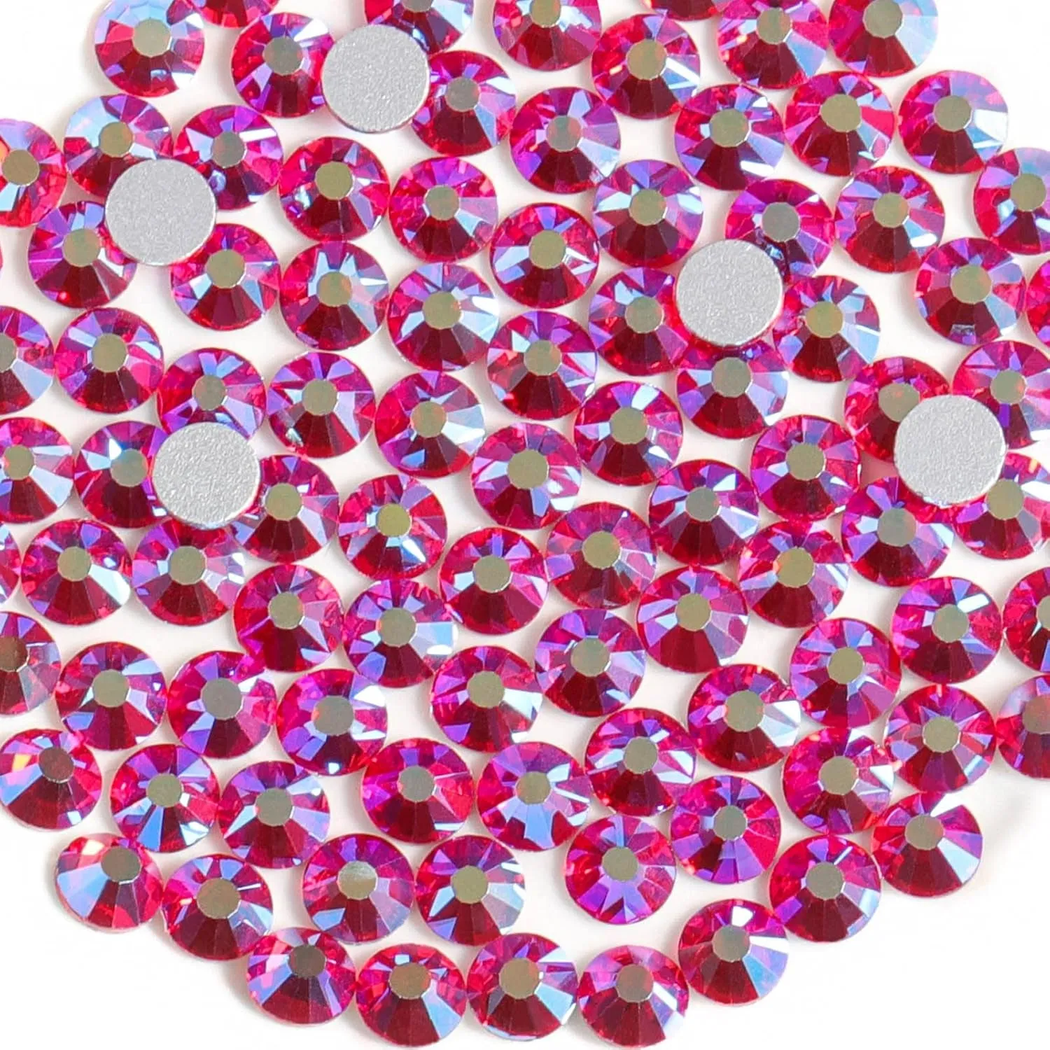 Flat Back Crystal Rhinestones round Gems for Nail Art and Craft Glue Fix, Crystalab (4.6-4.8Mm) Ss20/1440Pcs