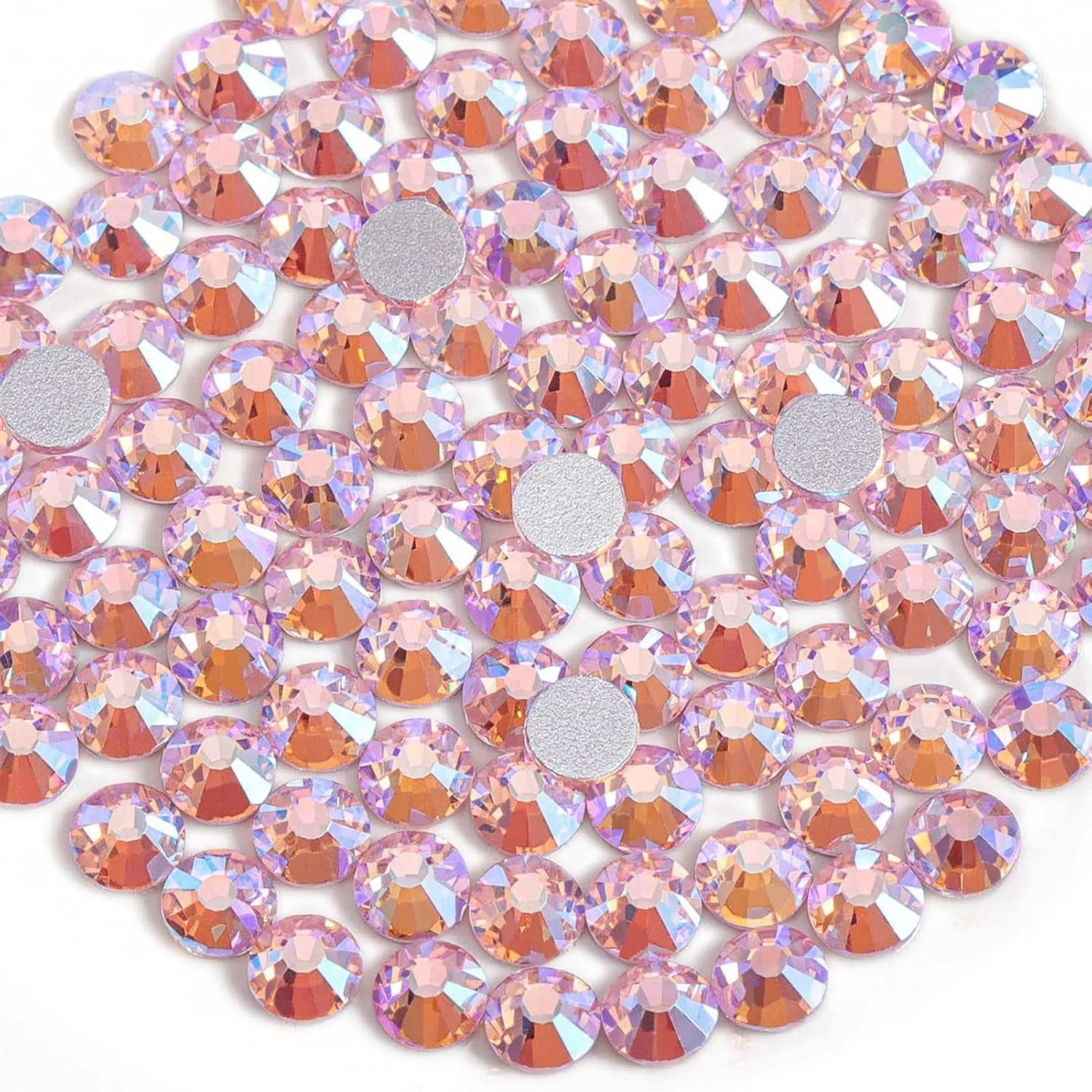 Flat Back Crystal Rhinestones round Gems for Nail Art and Craft Glue Fix, Crystalab (4.6-4.8Mm) Ss20/1440Pcs