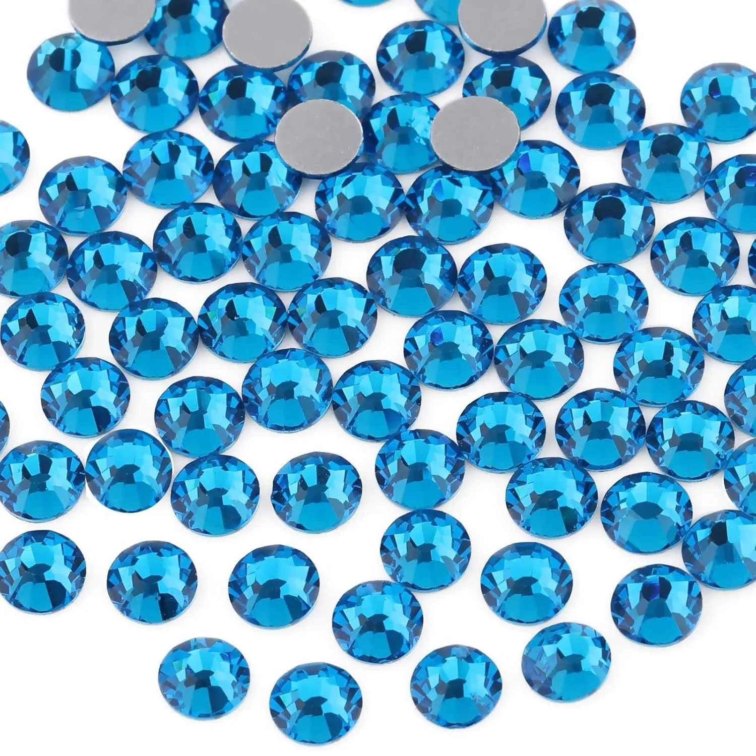 Flat Back Crystal Rhinestones round Gems for Nail Art and Craft Glue Fix, Crystalab (4.6-4.8Mm) Ss20/1440Pcs