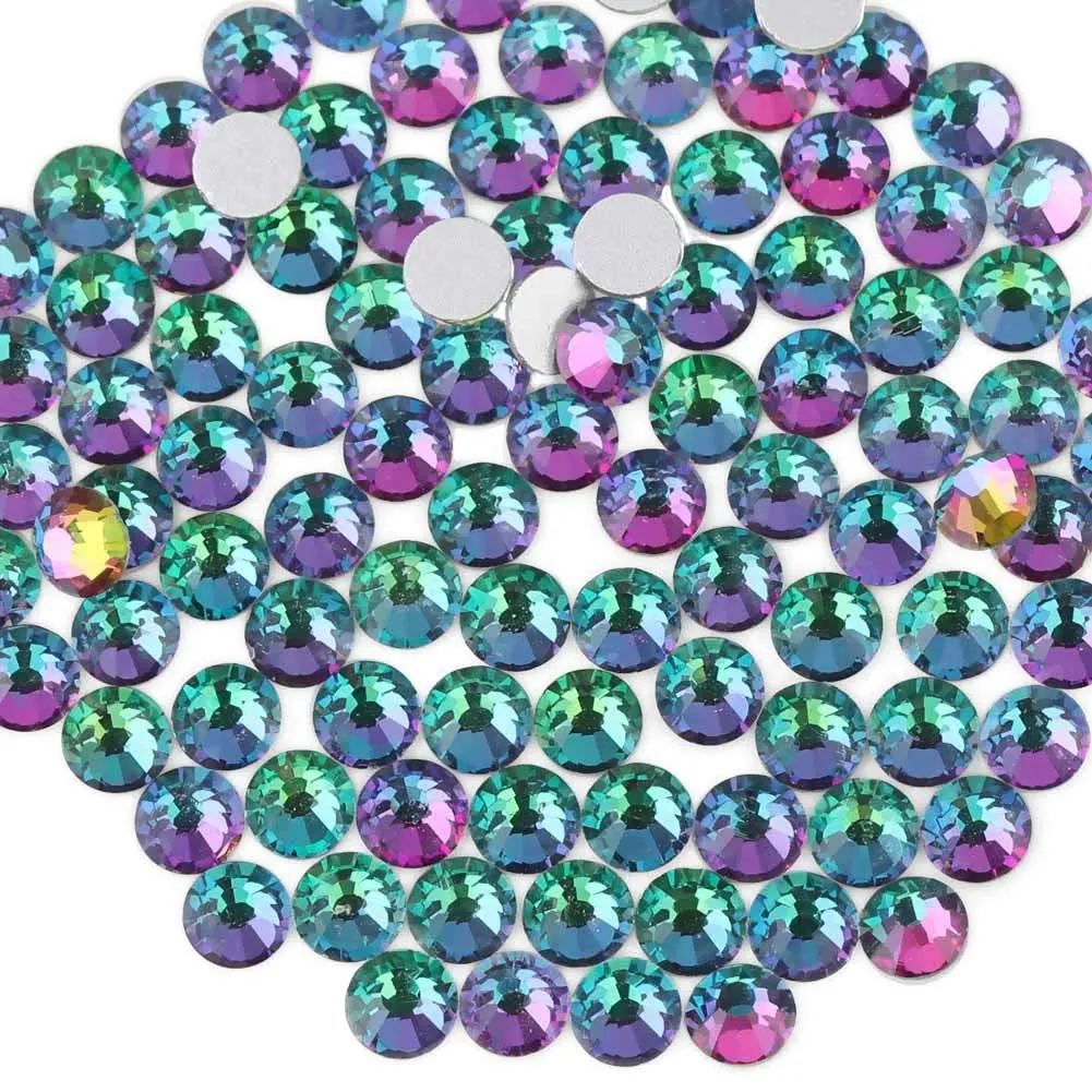 Flat Back Crystal Rhinestones round Gems for Nail Art and Craft Glue Fix, Crystalab (4.6-4.8Mm) Ss20/1440Pcs
