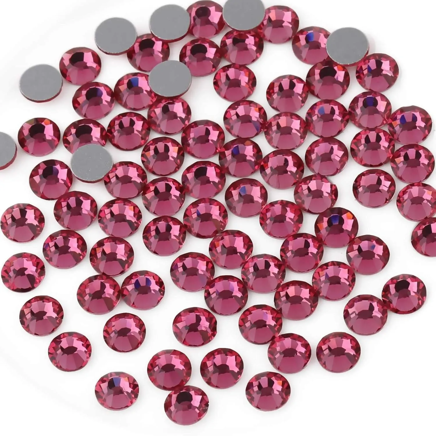 Flat Back Crystal Rhinestones round Gems for Nail Art and Craft Glue Fix, Crystalab (4.6-4.8Mm) Ss20/1440Pcs
