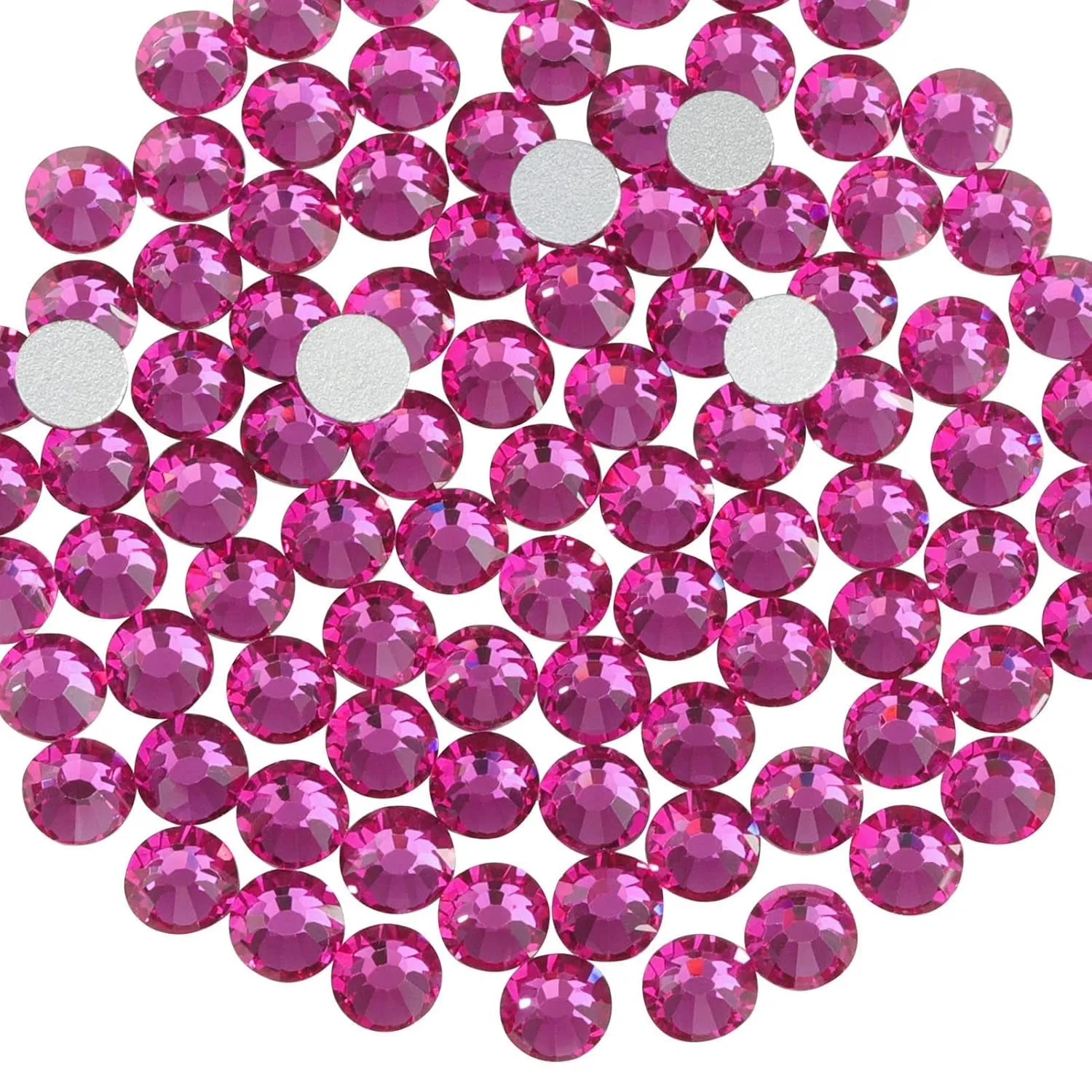 Flat Back Crystal Rhinestones round Gems for Nail Art and Craft Glue Fix, Crystalab (4.6-4.8Mm) Ss20/1440Pcs