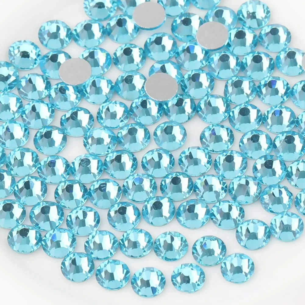 Flat Back Crystal Rhinestones round Gems for Nail Art and Craft Glue Fix, Crystalab (4.6-4.8Mm) Ss20/1440Pcs
