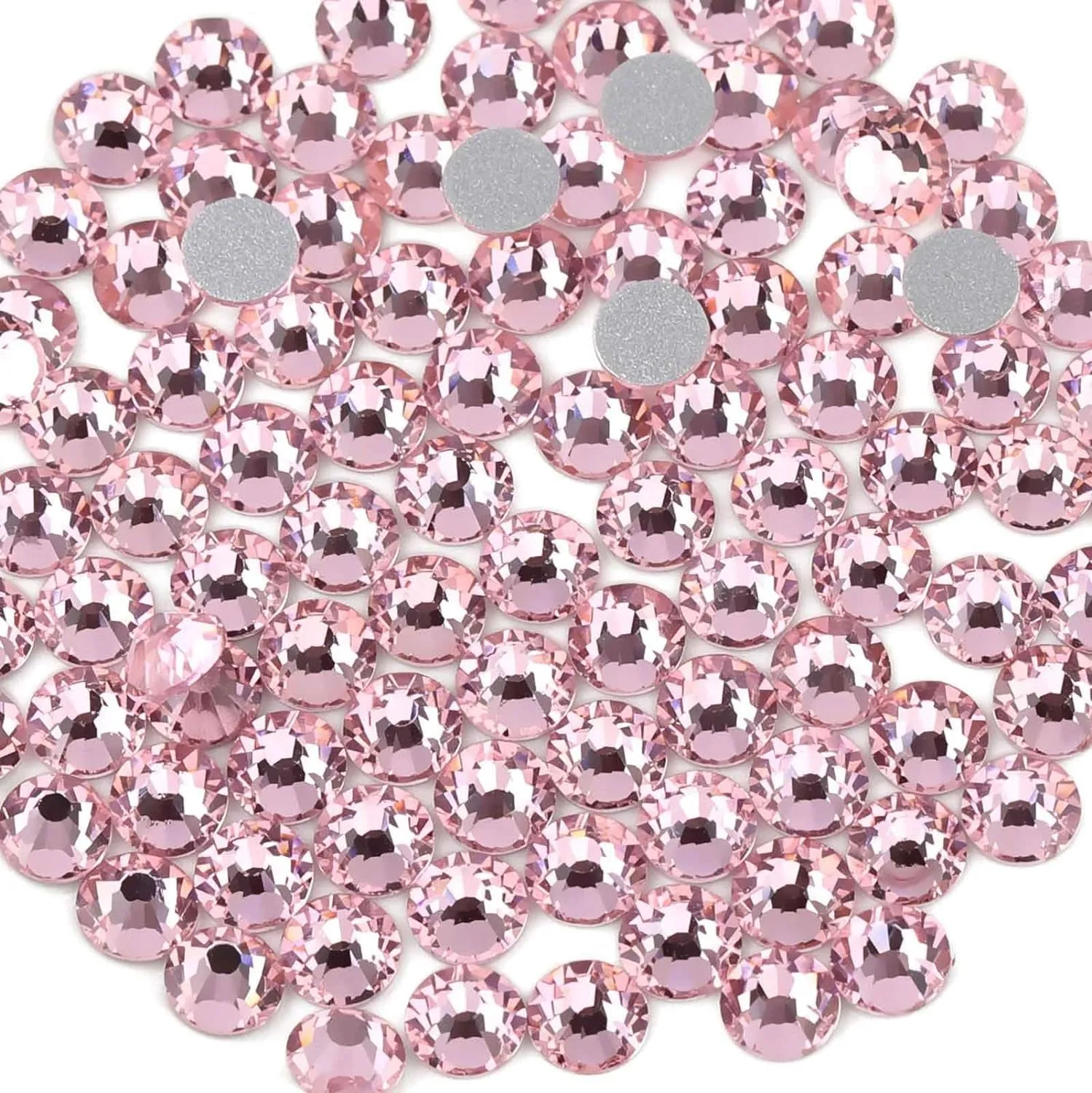 Flat Back Crystal Rhinestones round Gems for Nail Art and Craft Glue Fix, Crystalab (4.6-4.8Mm) Ss20/1440Pcs