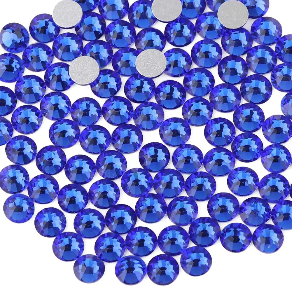 Flat Back Crystal Rhinestones round Gems for Nail Art and Craft Glue Fix, Crystalab (4.6-4.8Mm) Ss20/1440Pcs