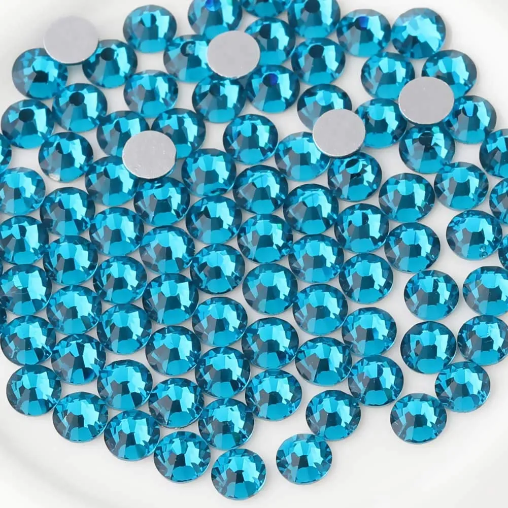 Flat Back Crystal Rhinestones round Gems for Nail Art and Craft Glue Fix, Crystalab (4.6-4.8Mm) Ss20/1440Pcs