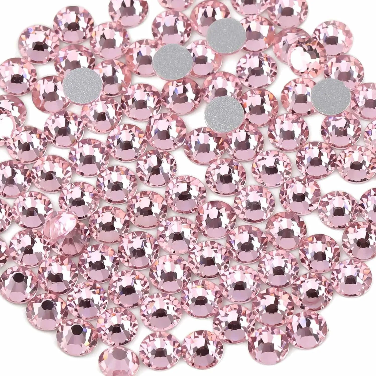 Flat Back Crystal Rhinestones round Gems for Nail Art and Craft Glue Fix, Crystalab (4.6-4.8Mm) Ss20/1440Pcs