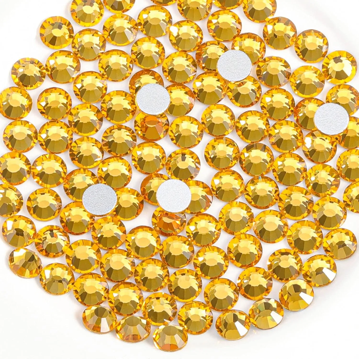 Flat Back Crystal Rhinestones round Gems for Nail Art and Craft Glue Fix, Crystalab (4.6-4.8Mm) Ss20/1440Pcs