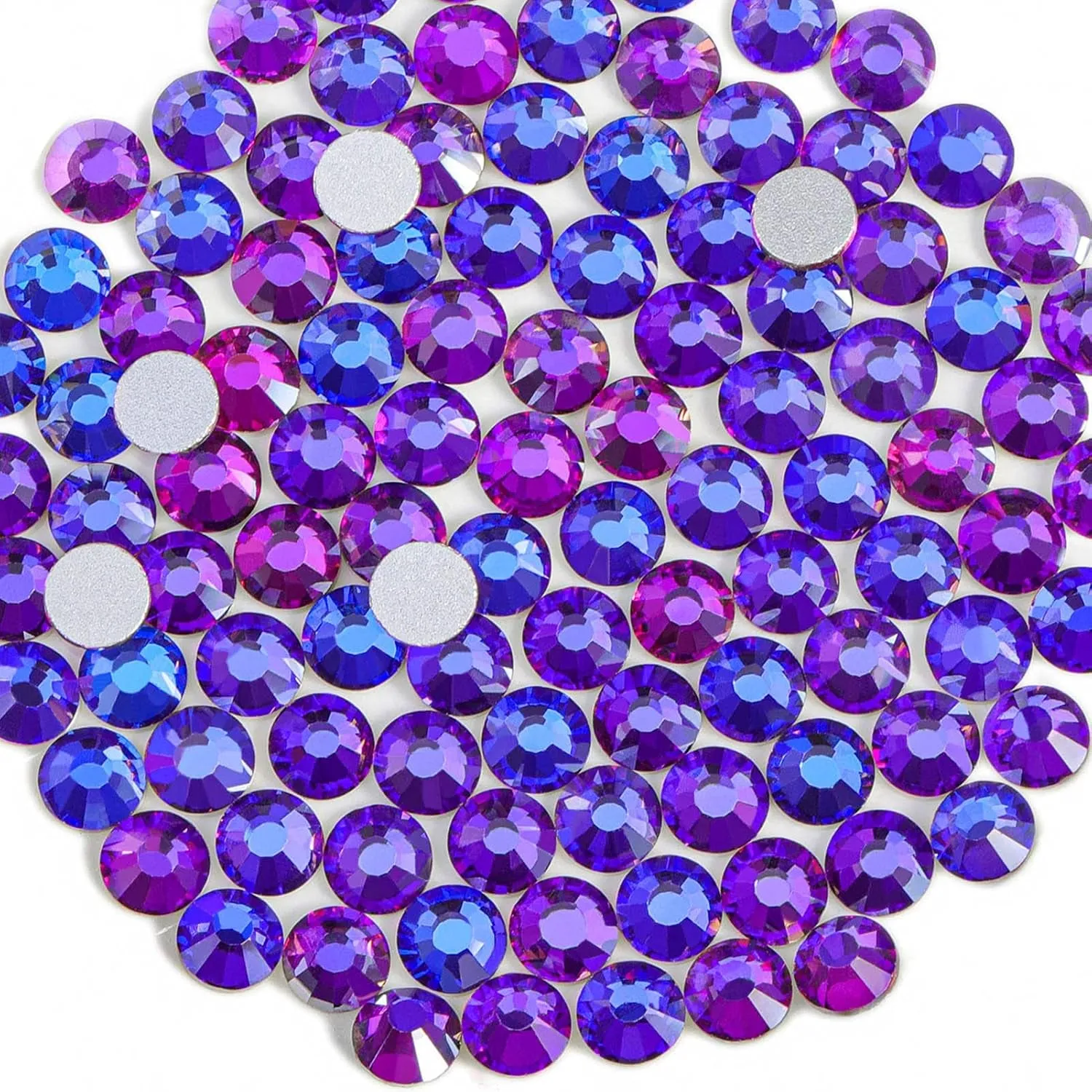 Flat Back Crystal Rhinestones round Gems for Nail Art and Craft Glue Fix, Crystalab (4.6-4.8Mm) Ss20/1440Pcs