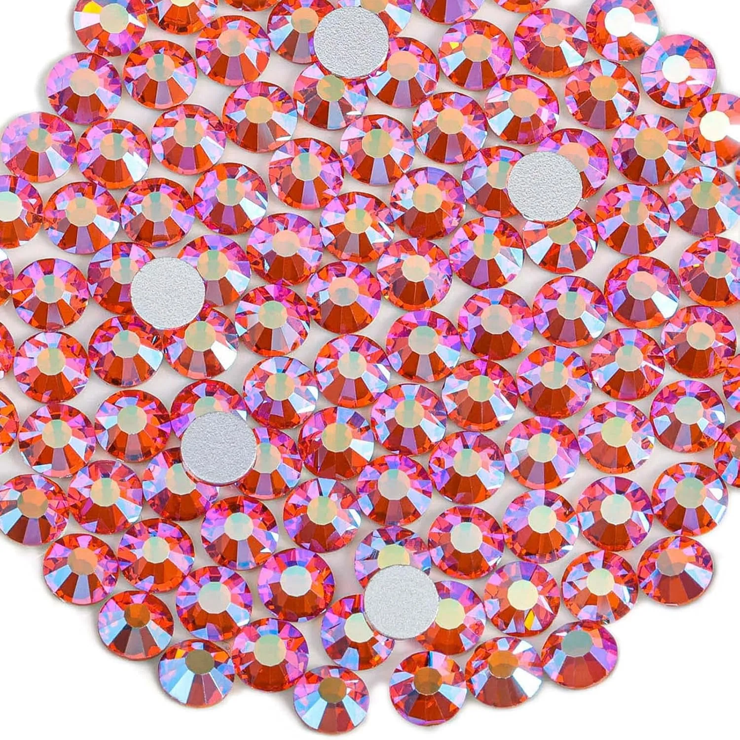 Flat Back Crystal Rhinestones round Gems for Nail Art and Craft Glue Fix, Crystalab (4.6-4.8Mm) Ss20/1440Pcs