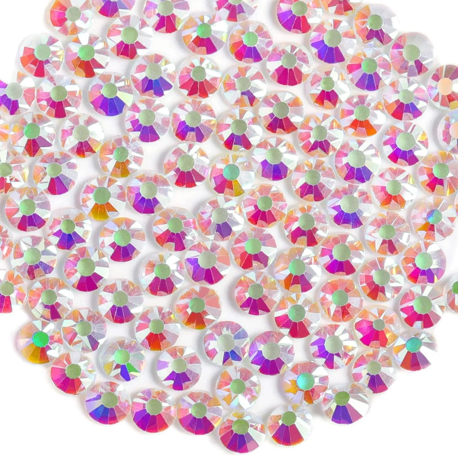 Flat Back Crystal Rhinestones round Gems for Nail Art and Craft Glue Fix, Crystalab (4.6-4.8Mm) Ss20/1440Pcs