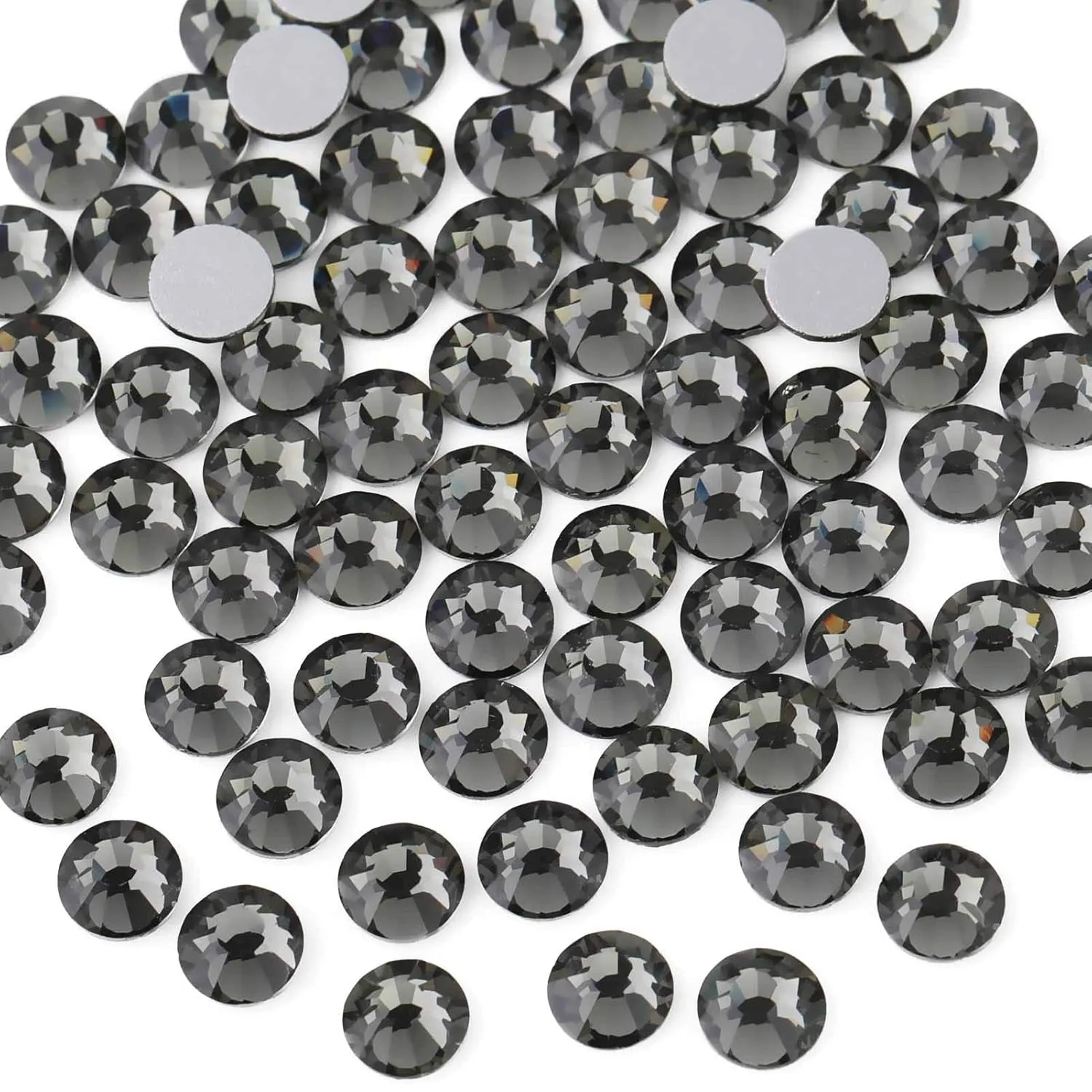 Flat Back Crystal Rhinestones round Gems for Nail Art and Craft Glue Fix, Crystalab (4.6-4.8Mm) Ss20/1440Pcs