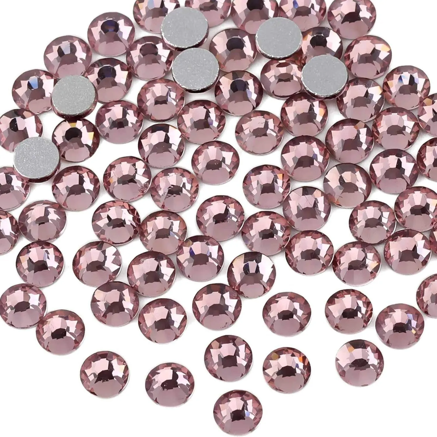 Flat Back Crystal Rhinestones round Gems for Nail Art and Craft Glue Fix, Crystalab (4.6-4.8Mm) Ss20/1440Pcs