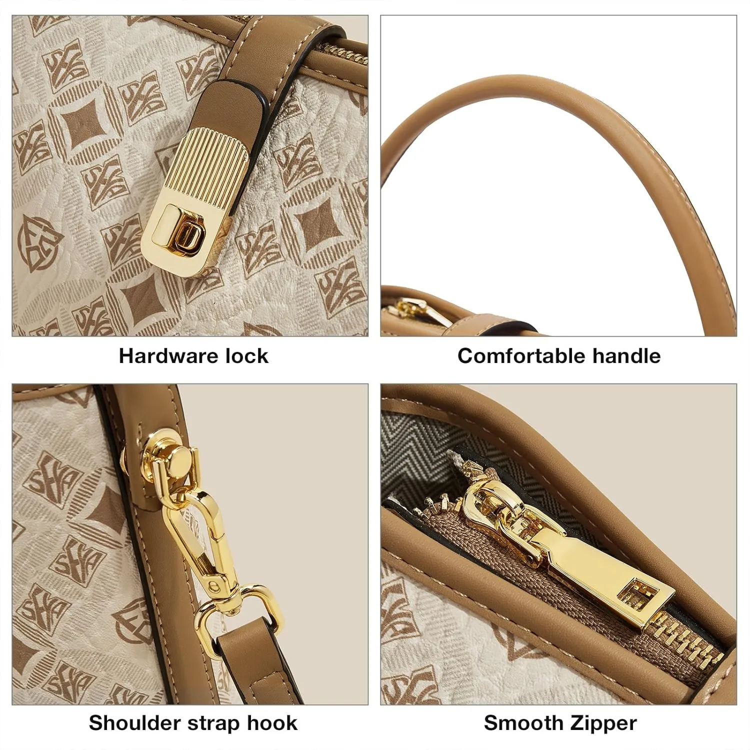FOXLOVER Small Bucket Bag For Women Fashion Simplicity Crossbody Handbag Designer Shoulder Purse