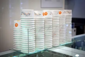 Freestyle Ice Cream Cups, Gelato Cup Holders Made of Plexiglass