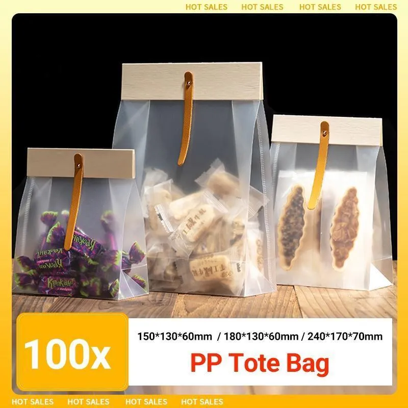 Frosted Seal Bags 100PCS 3Sizes PP Tote Bag