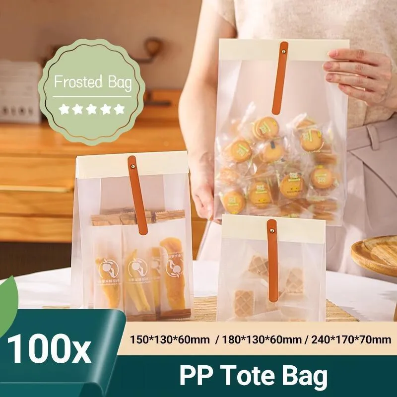Frosted Seal Bags 100PCS 3Sizes PP Tote Bag