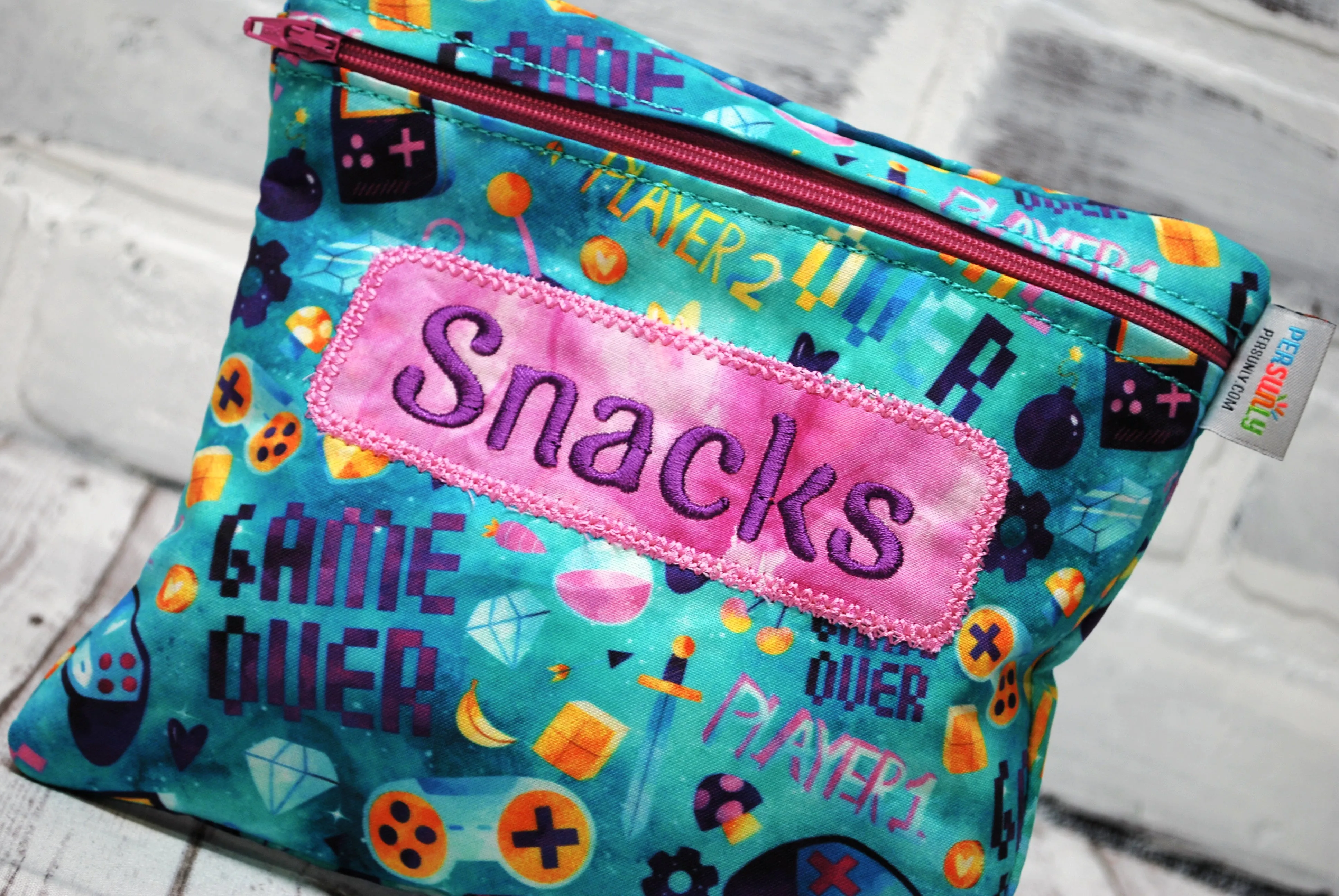Gamer Girl Personalized Reusable Food Bag