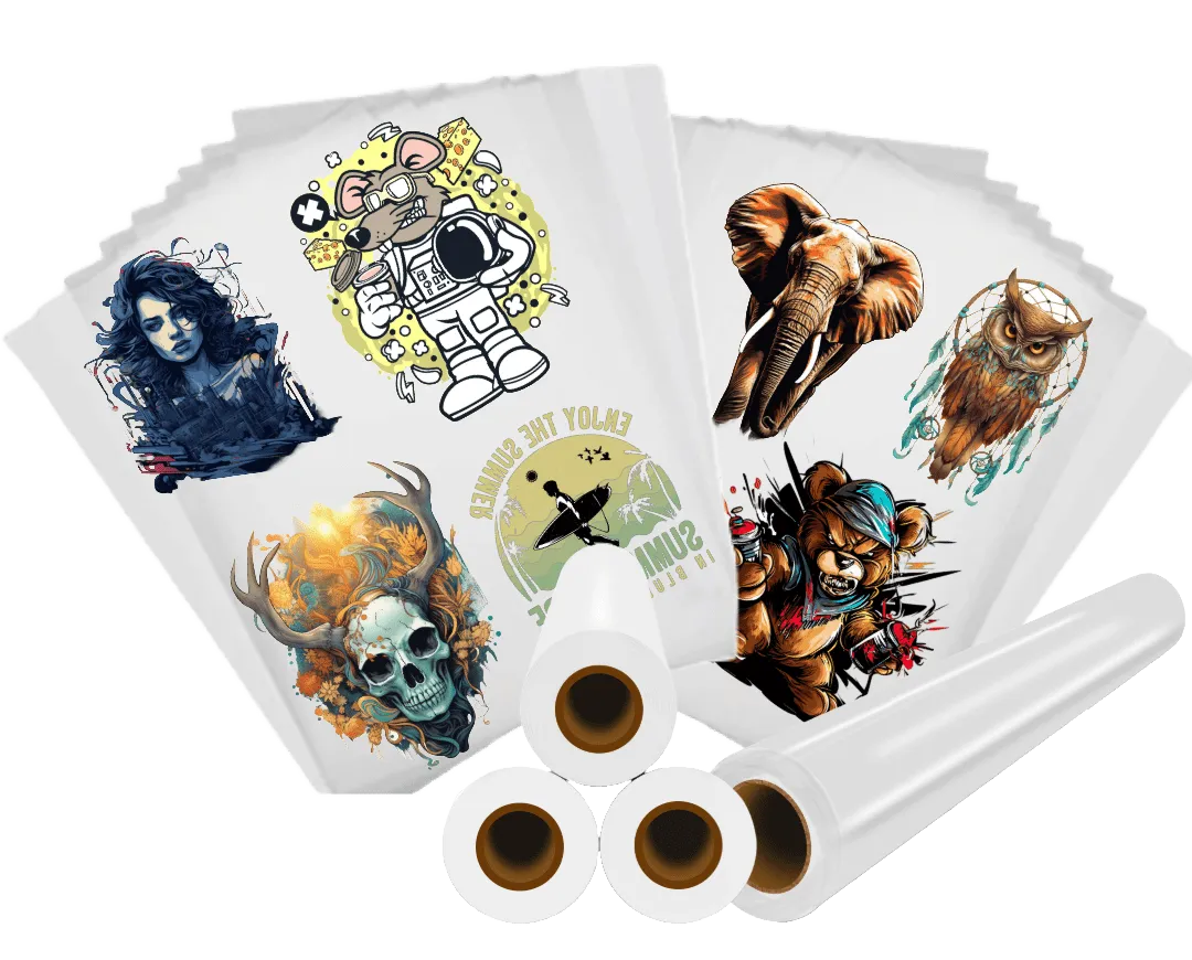 Ganged Design DTF Transfer Sheets