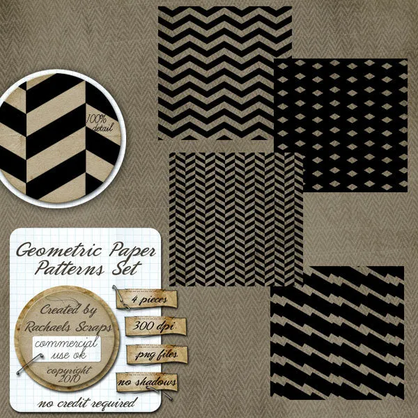 Geometric Paper Templates