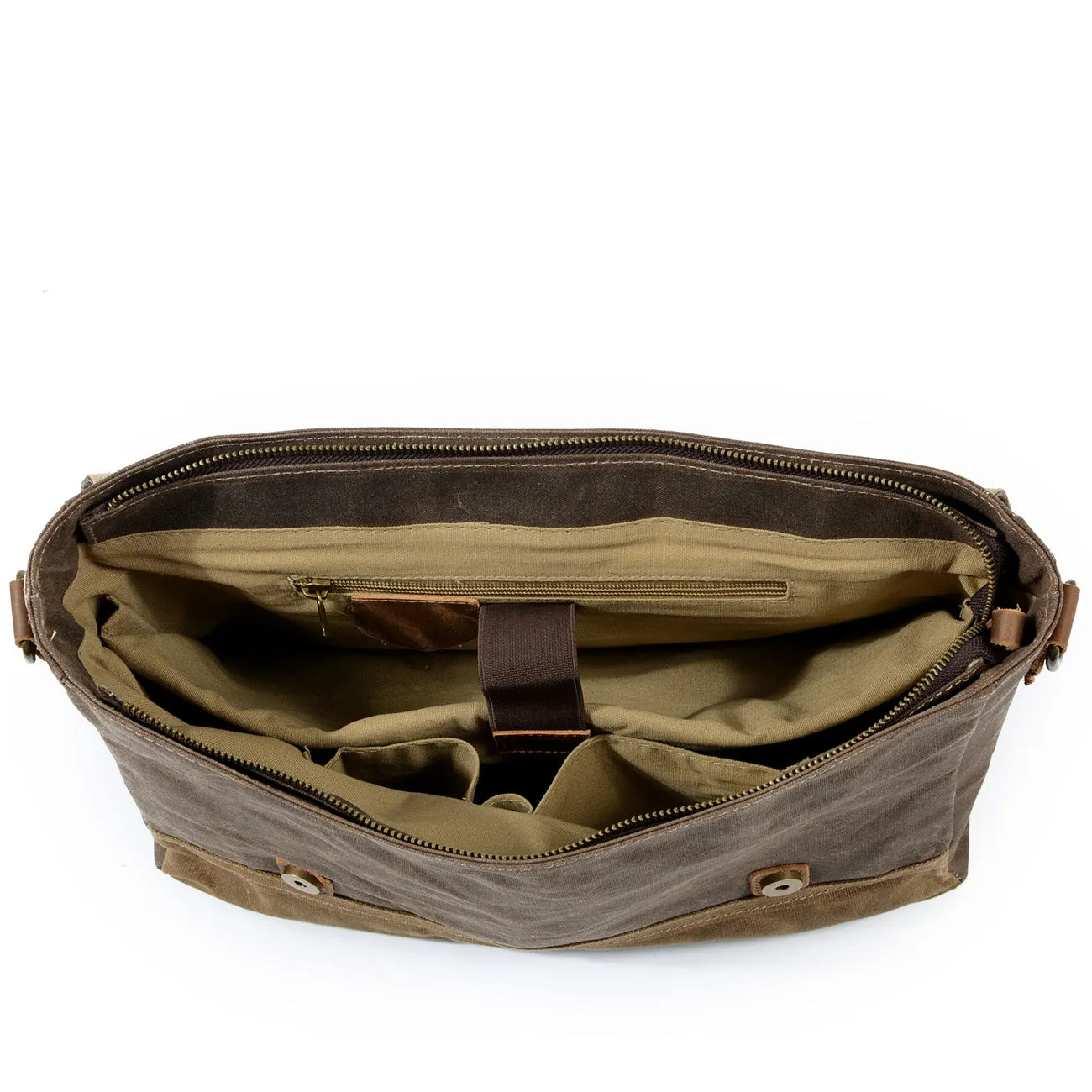 Gewachste Canvas Messenger-Tasche | WINNIPEG