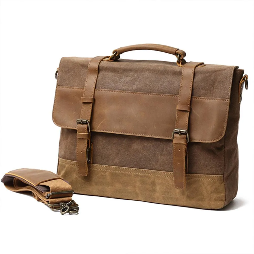 Gewachste Canvas Messenger-Tasche | WINNIPEG