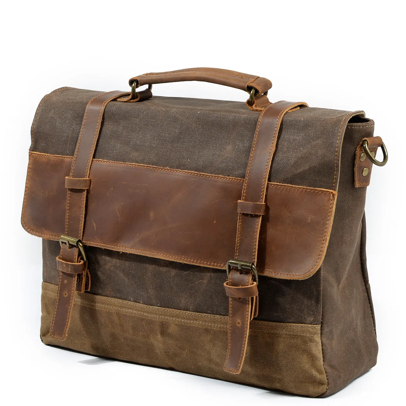 Gewachste Canvas Messenger-Tasche | WINNIPEG