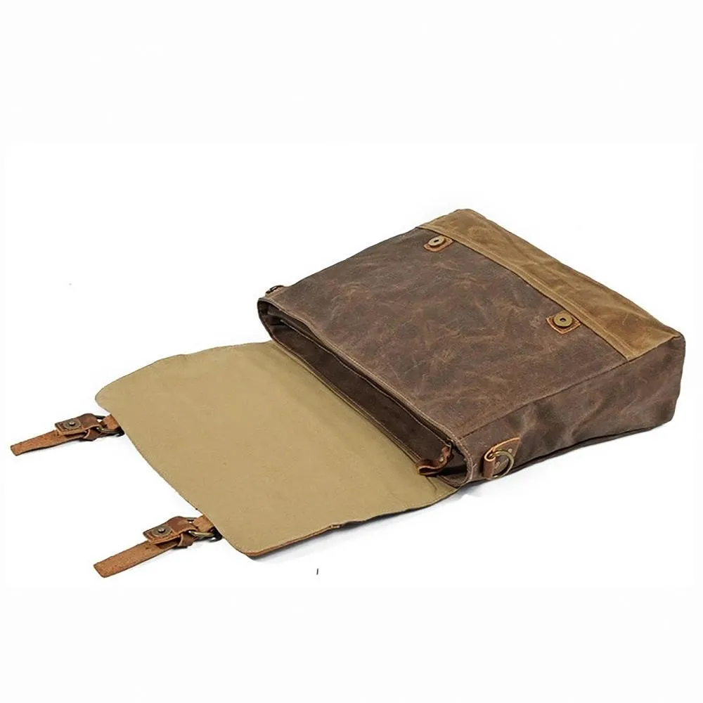 Gewachste Canvas Messenger-Tasche | WINNIPEG