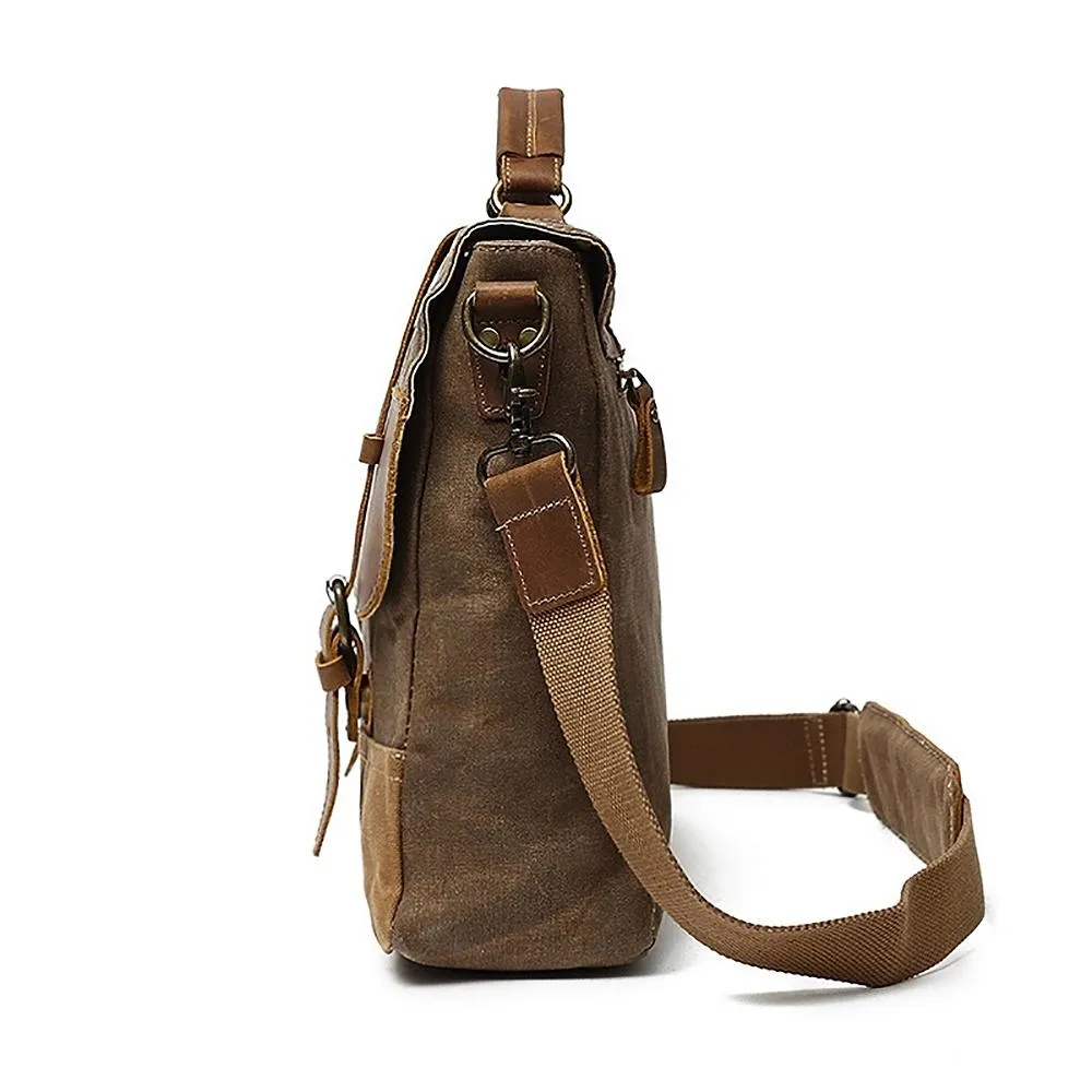 Gewachste Canvas Messenger-Tasche | WINNIPEG