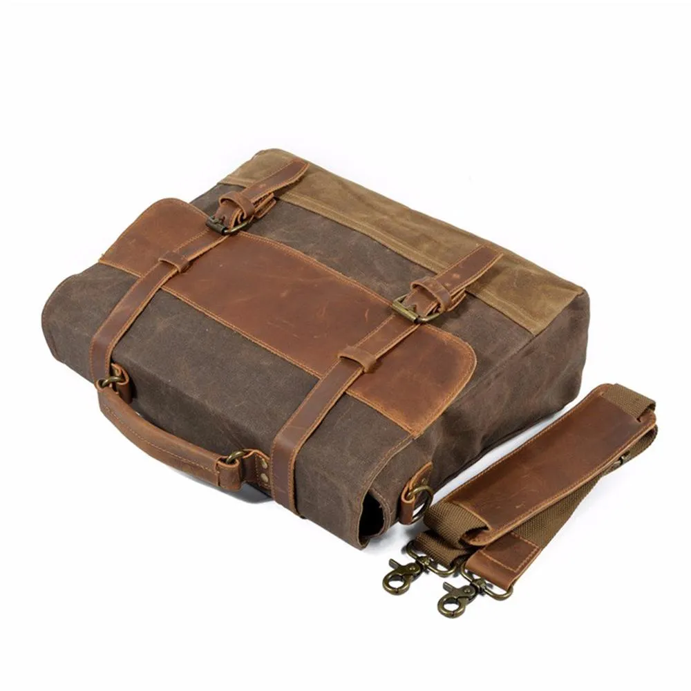 Gewachste Canvas Messenger-Tasche | WINNIPEG