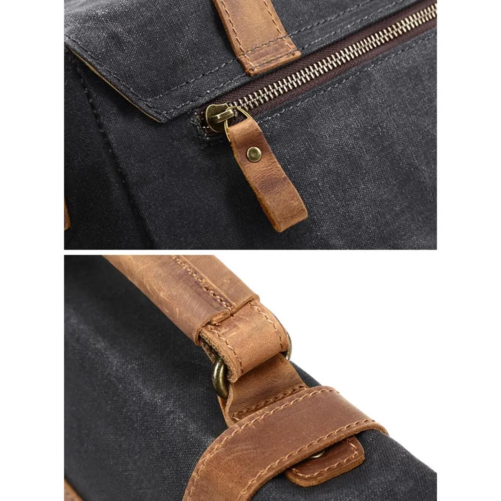 Gewachste Canvas Messenger-Tasche | WINNIPEG