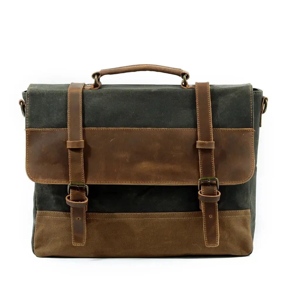 Gewachste Canvas Messenger-Tasche | WINNIPEG
