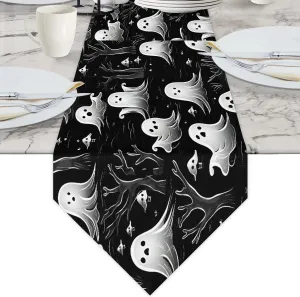 Ghosts Pattern Halloween Briefcases for Men Crossbody Bags Laptop Carrying Case Messenger Bag for 15" Laptops and Under