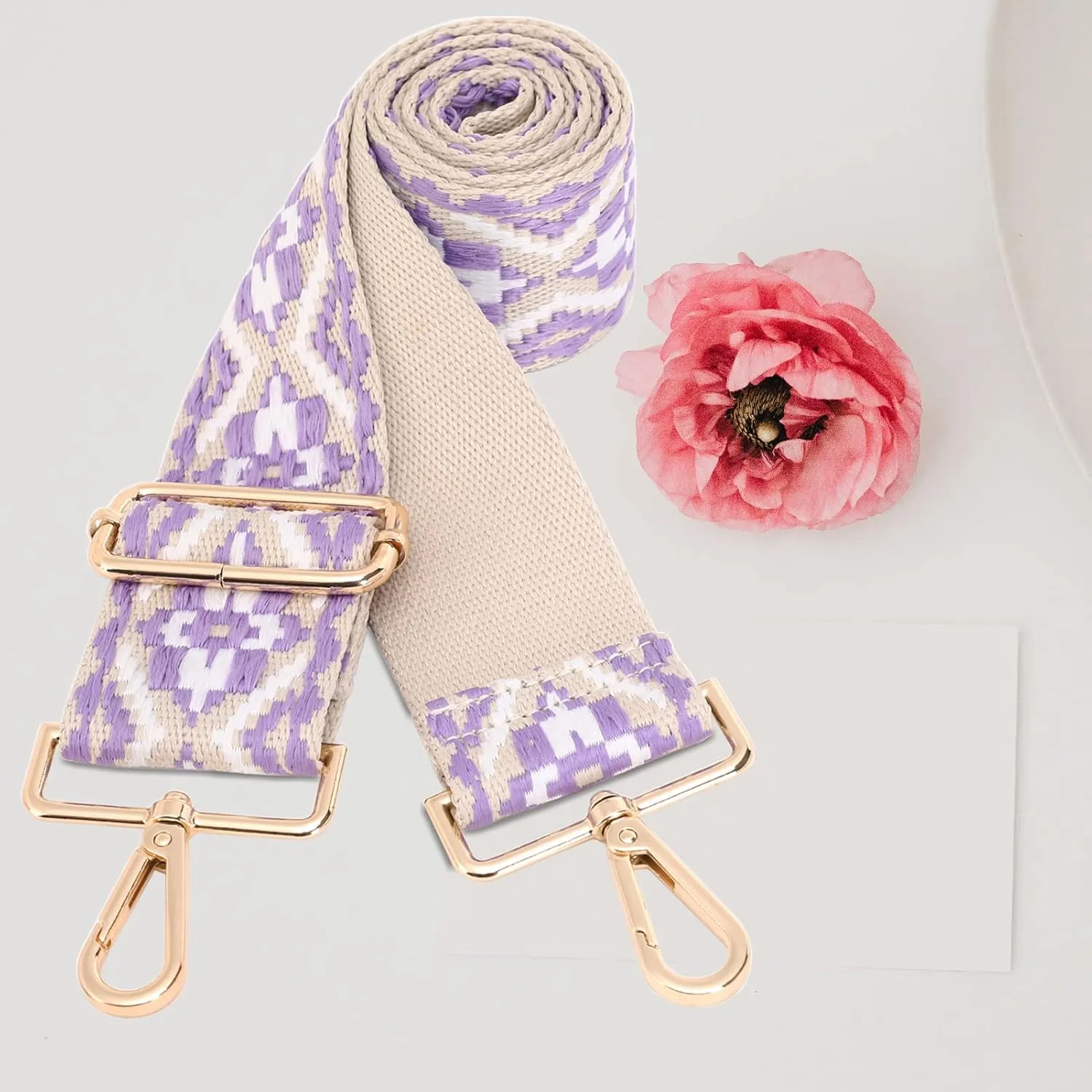 GINJKGO Purse Straps Replacement Crossbody - Adjustable Bag Strap for Purses, Wide Shoulder Strap for Women Guitar Purses