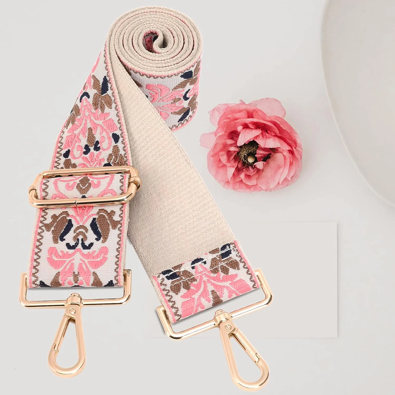 GINJKGO Purse Straps Replacement Crossbody - Adjustable Bag Strap for Purses, Wide Shoulder Strap for Women Guitar Purses