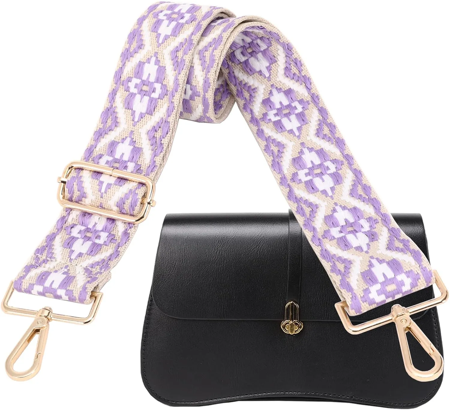 GINJKGO Purse Straps Replacement Crossbody - Adjustable Bag Strap for Purses, Wide Shoulder Strap for Women Guitar Purses