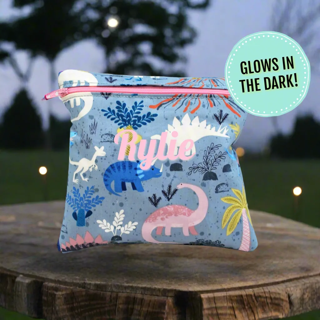 Girly Dinosaur Personalized Reusable Bag
