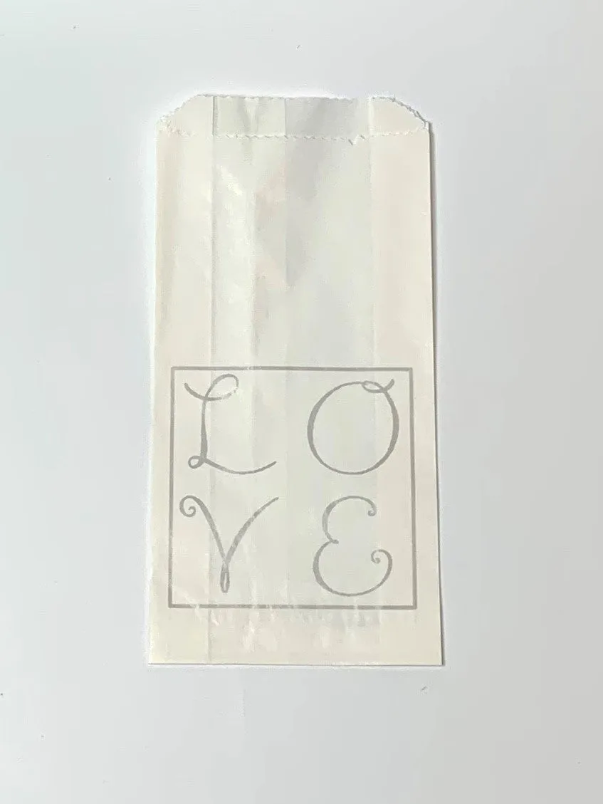Greaseproof cake bags 25pk - Love